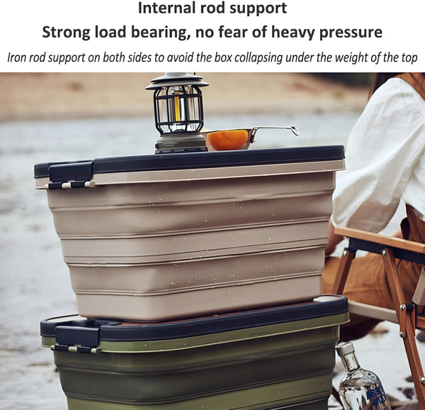 Collapsible Camping Box – Foldable Storage Bin for Outdoor Gear & Supplies