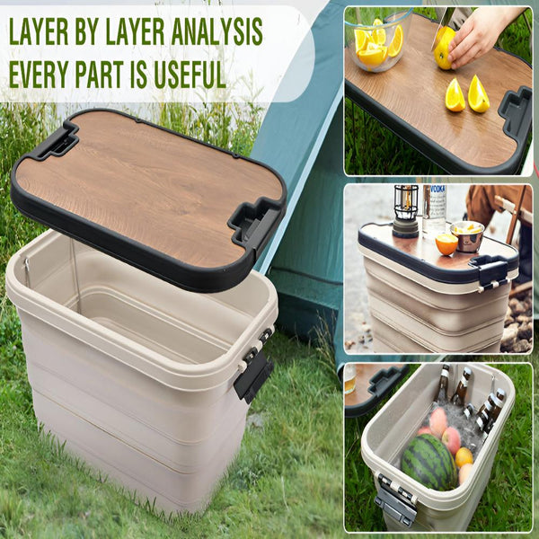 Collapsible Camping Box – Foldable Storage Bin for Outdoor Gear & Supplies