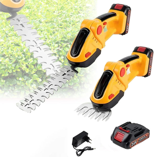 2 In 1 Cordless Electric Hedge Garden Trimmer