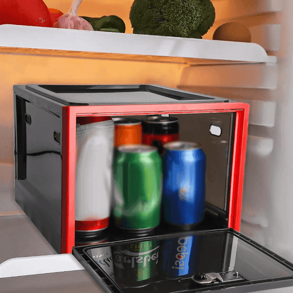 Heavy Duty Lockable Refrigerator Food Organizer Storage Bin