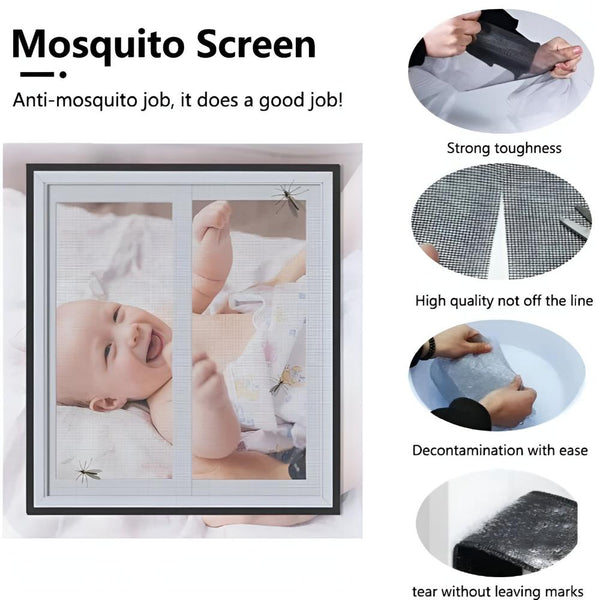 Magnetic Fly Screen Window – Easy Installation & Bug Protection