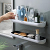 Wall-Mounted Shampoo Storage Rack – No-Drill Bathroom Shelf with Towel Bar & Shower Organizer