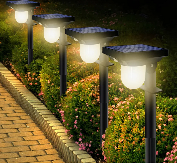 Solar Spot Lights with Motion Sensor – Waterproof Motion Activated Outdoor Light for Garden and Pathway Lighting