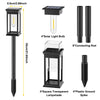 4PCS Solar Pathway Lights Outdoor Waterproof Landscape LED Lamps for Garden and Walkway