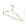 5 pcs Solid Matte Gold/Silver Clothes Coat Hanger │ Seamless Metal Wardrobe Organizer