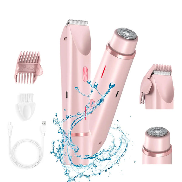 2 in 1 Electric Bikini Trimmer - Dual Headed Shaver For Women