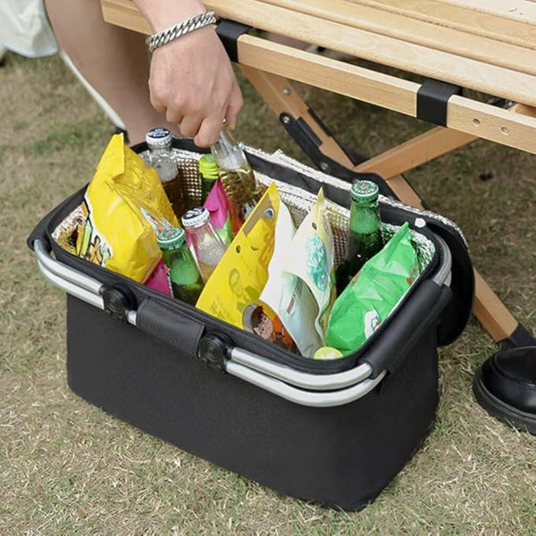 Collapsible Leakproof Picnic Basket – Foldable & Durable Storage for Outdoor Meals