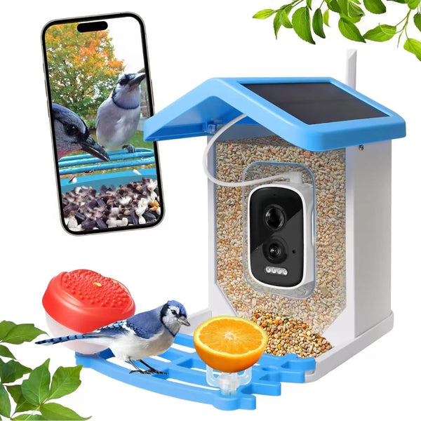 Smart Bird Feeder with Camera Solar Powered