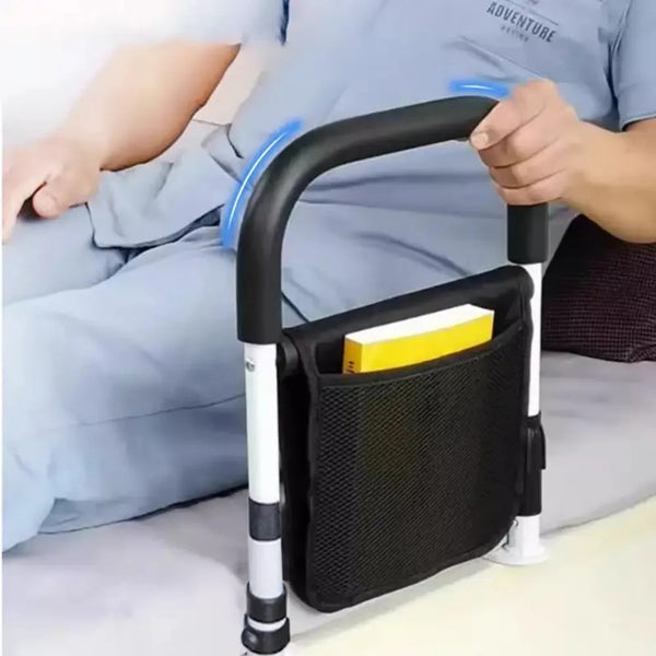 Adjustable Bed Assist Rail with Side Handrail – Safety Support for Elderly & Mobility Assistance
