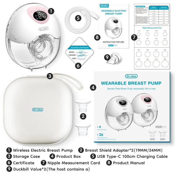 Wearable Electric Breast Pump with 4 modes