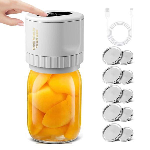 Premium Electric Mason Jar Vacuum Sealer Kit