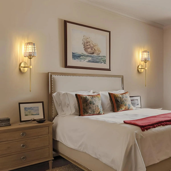 Crystal Wall Lamp with LED Lighting - Elegant Design for Home Decor 2