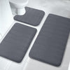 Memory Foam Non Slip Bath Mat - 3pcs Set