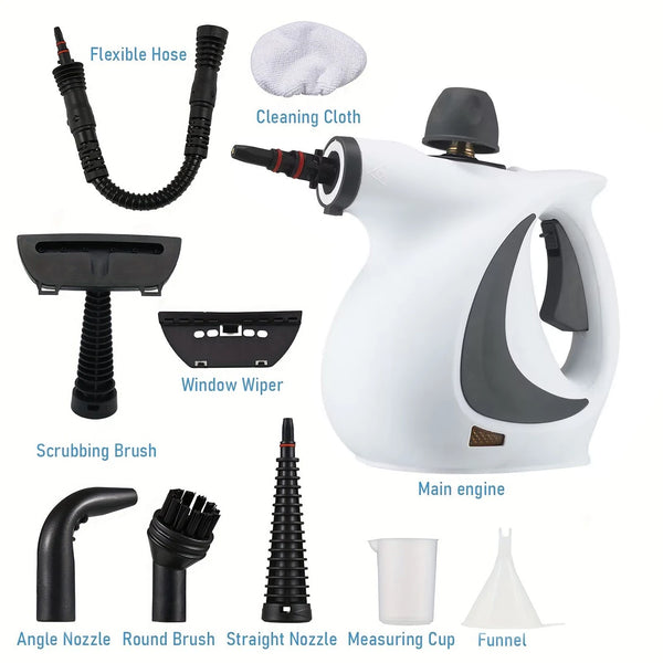 Handheld Steam Cleaner with High-Temperature Steam - 9 Accessories for Versatile Home Cleaning 6