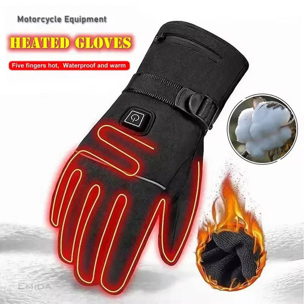 Heated Winter Gloves for Men and Women with 3 Heating Levels - Water-Resistant Thermal Gloves for Outdoor Activities 1
