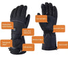 Heated Winter Gloves for Men and Women with 3 Heating Levels - Water-Resistant Thermal Gloves for Outdoor Activities 4