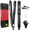 Steam Hair Straightener with Ceramic Vapor Plates and Argan Oil Infusion