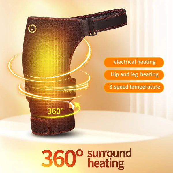 Hip Support Brace with Adjustable Massage & Heating - Pain Relief for Sciatica Recovery 1