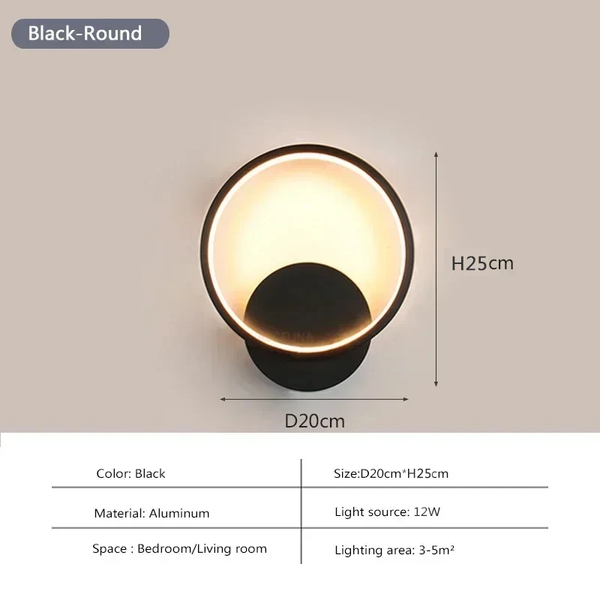 Modern LED Wall Lamp – Minimalist Nordic Wall Sconce for Indoor Lighting and Home Decor