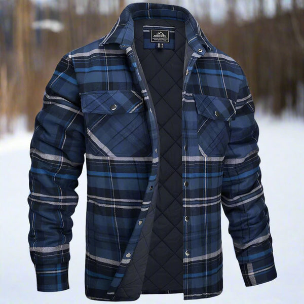 Luca – Men's Quilted Fit Flannel Shirt Jacket