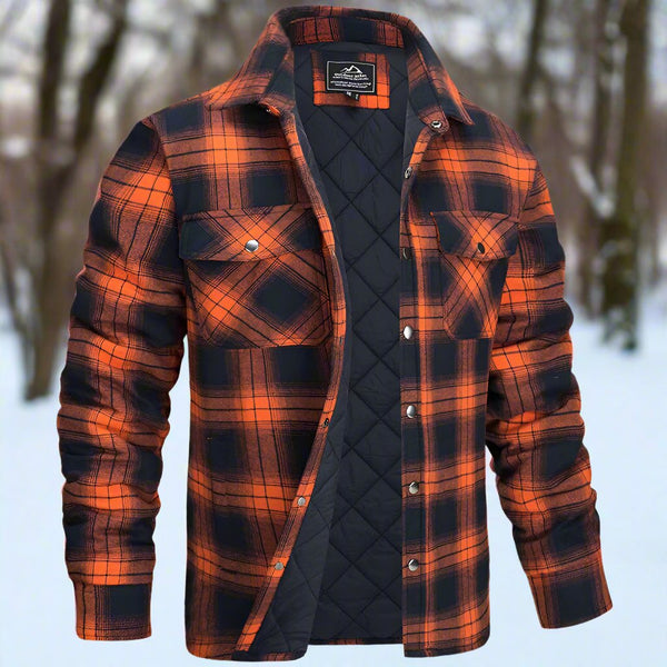 Luca – Men's Quilted Fit Flannel Shirt Jacket