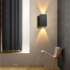 Modern Brushed Aluminum LED Wall Lamp for Indoor Use