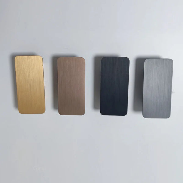 Modern Brushed Aluminum LED Wall Lamp for Indoor Use