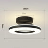 Modern LED Flush Mount Ceiling Light Fixture with Adjustable Color Temperature for Bedroom and Living Spaces