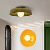 Nordic LED Flush Mount Ceiling Light Fixture – Retro Glass Design for Bedroom and Living Room