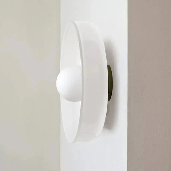 Nordic LED Flush Mount Ceiling Light Fixture – Retro Glass Design for Bedroom and Living Room