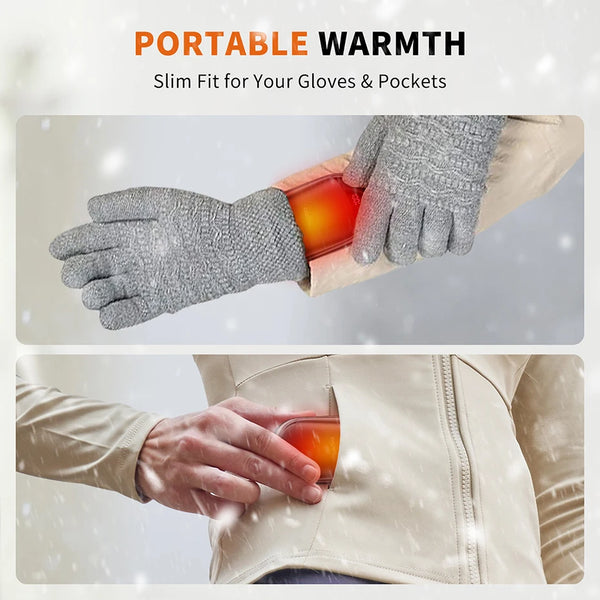Rechargeable Hand Warmers with Magnetic Design & 3 Heat Settings - Portable Electric Heater for Outdoor Use 4