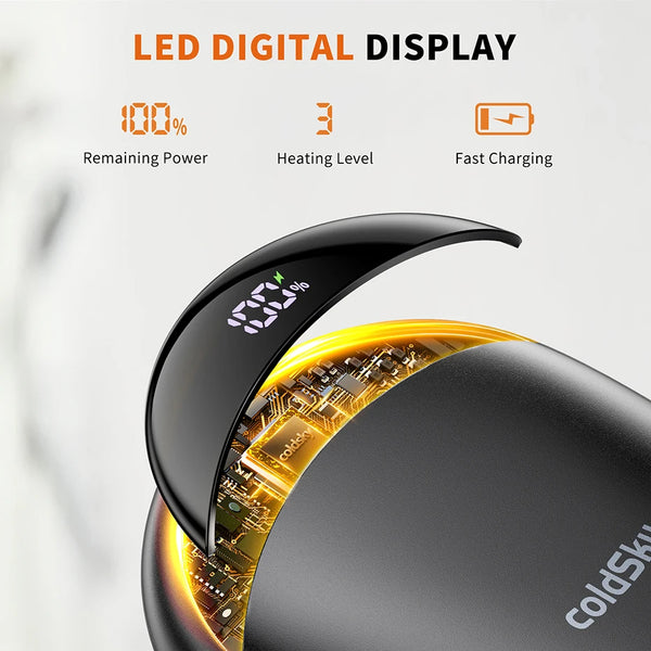 Rechargeable Hand Warmers with Magnetic Design & 3 Heat Settings - Portable Electric Heater for Outdoor Use 5