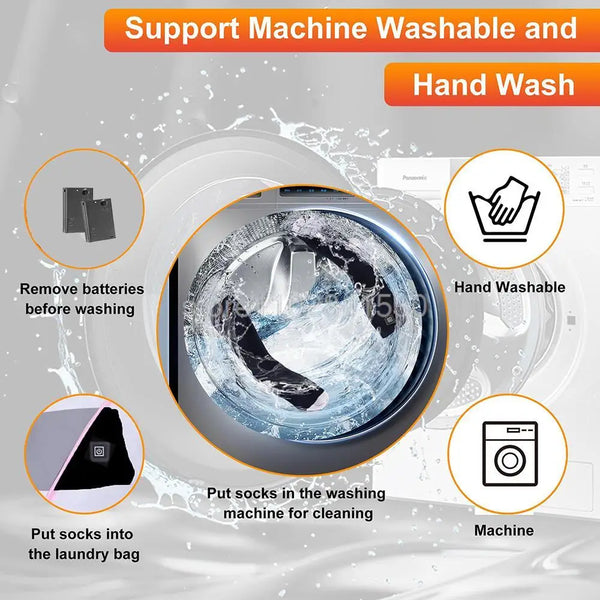 Rechargeable Heated Socks with Adjustable Heat Settings - Ultimate Warmth for Outdoor Activities 3