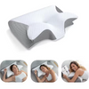 2 in 1 Memory Foam Cervical Pillow - Adjustable Orthopedic Neck Pillow for Better Sleep