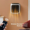 Compact Wall Plug Electric Heater – 800W Ceramic Fast Heating, LED Display, Energy Saving & Silent Operation