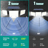 Solar Outdoor Motion Sensor Light with 3 Heads and 270° Wide Angle Waterproof Design