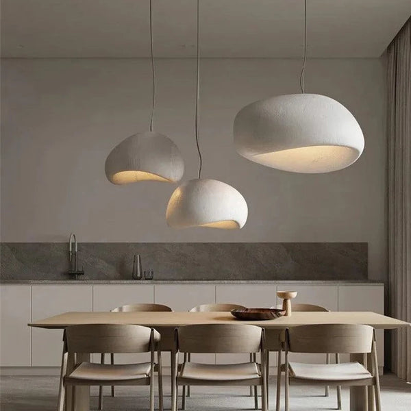 Modern Nordic Wabi-Sabi LED Pendant Light – Adjustable Kitchen Pendant Lighting for Dining Room and Living Room, Various Sizes Available-1