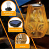 Outdoor Solar Woven Lantern Lights – Handcrafted Waterproof Garden & Courtyard Lamps with Long Battery Life