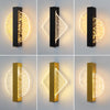 Modern LED Wall Lamp with Gold Foil Finish – 10W Acrylic Wall Sconce for Indoor Bedroom and Living Room Lighting-1