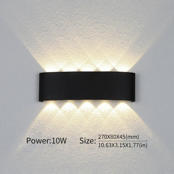 Variant image for Modern Waterproof LED Wall Light for Indoor and Outdoor Use – 2W to 10W, Durable ABS, Black/White Exterior Wall Lights-7