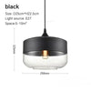 Nordic Wood Glass Pendant Light – Modern Hanging Lamp
