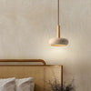 Small Pendant Light with Travertine Stone Design – LED Indoor Lamp for Living Room and Bedroom