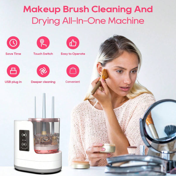 Upgraded Rechargeable Electric Makeup Brush Cleaner