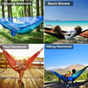 2-Person Camping Hammock with Mosquito Net and Portable Travel Bag