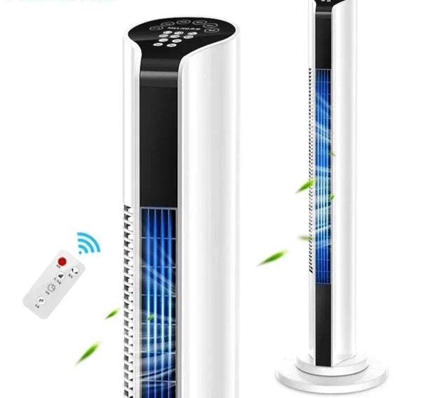 Leafless Remote-Control Floor Fan with Air Circulation and Energy Saving