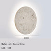 Variant image for Round Natural Stone Wall Lamp, 3000K Sconce Light for Indoor Bedside and Dining Room - Elegant Wall Lights-2