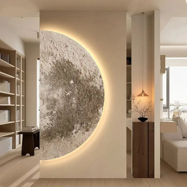 Minimalist Half-Moon Wall Lamp – LED Wall Lights Indoor for Hallway and Porch - Modern Sconce Light Design