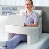 Memory Foam Reading Pillow with Arm Support and Washable Cover for Bed or Office