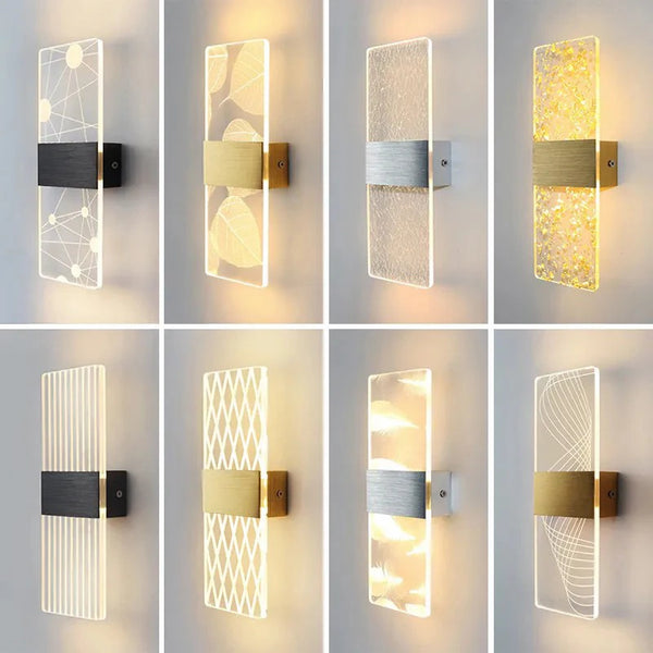 Modern 6W LED Acrylic Wall Lamp – Nordic Wall Sconce Lighting for Home Décor, Stylish Energy-Efficient Wall Lights-1