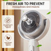 Rechargeable Oscillating Air Circulator Fan with Remote & Timer